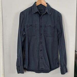 Converse Blue One Star Black Label Shirt Sz Small